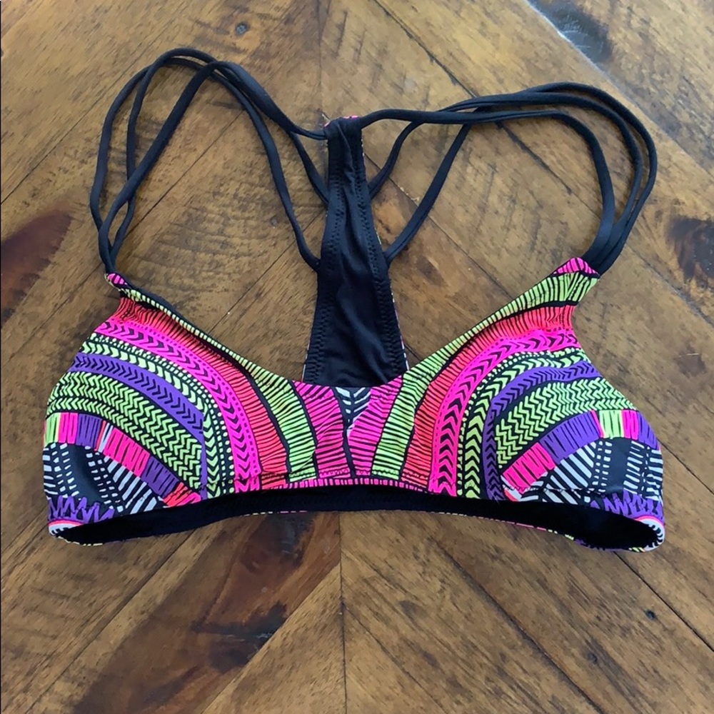 Rip curl multicolored bikini top
